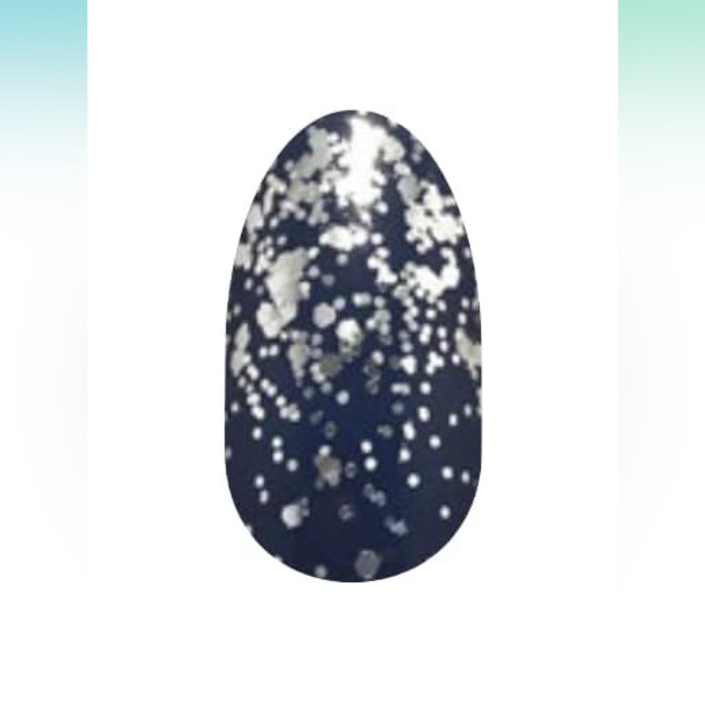 *Retired* Color Street: Lisbon Nights | Navy Blue Silver Glitter Sparkle Winter - Picture 10 of 11